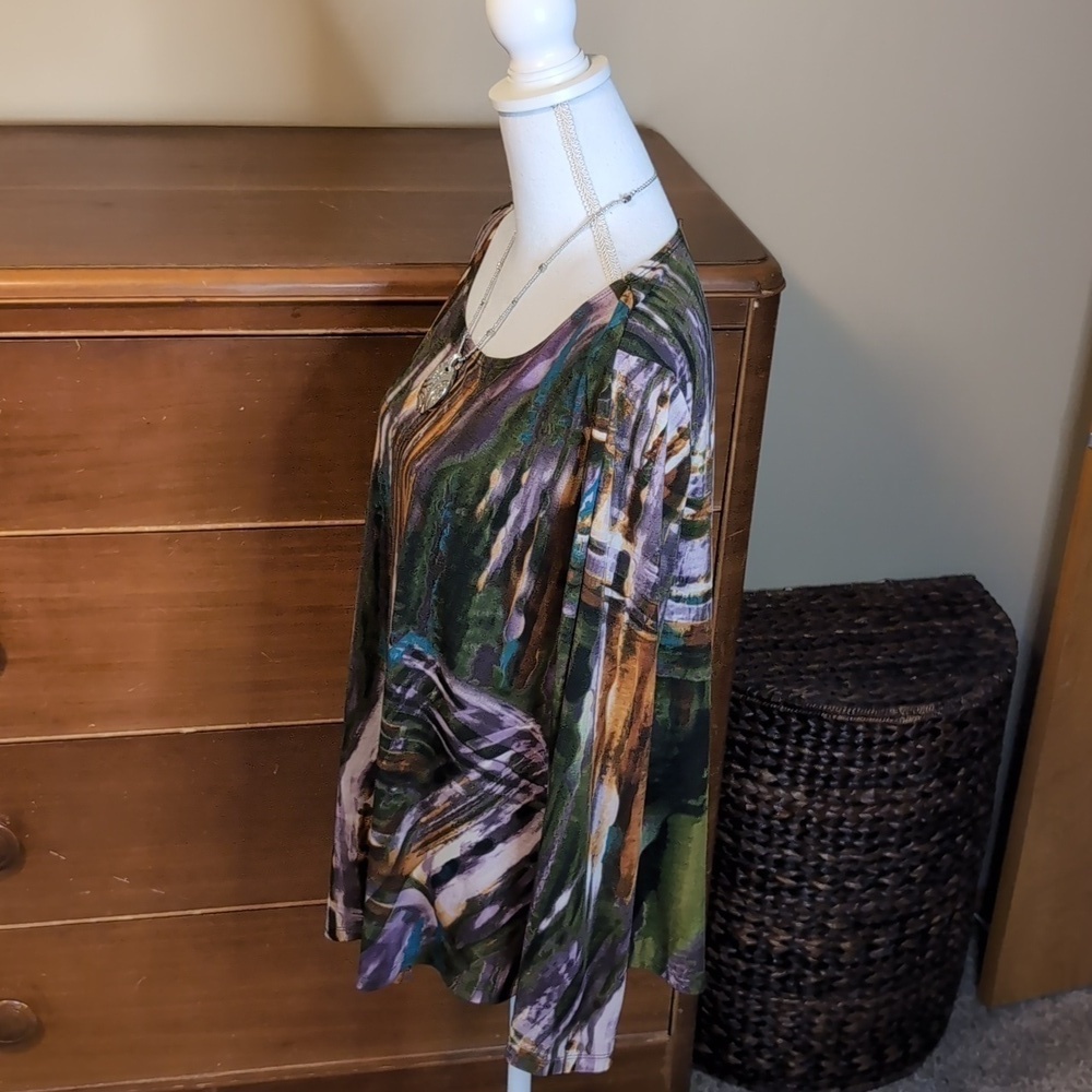 ATTITUDES Painted Tunic - Picture 4 of 13